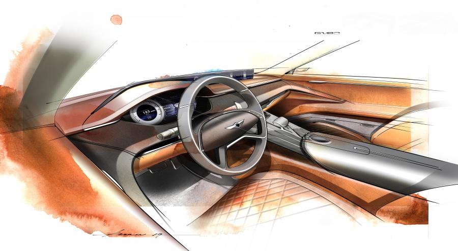 Эскиз Genesis GV80 Fuel Cell Concept 2017 года  (фото 19 из 19)